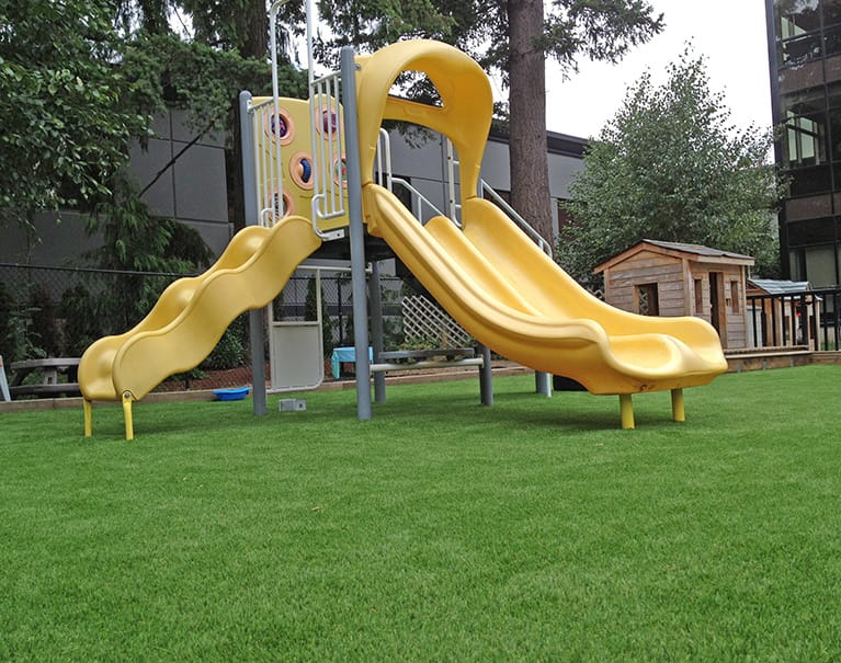 artificial grass playground system