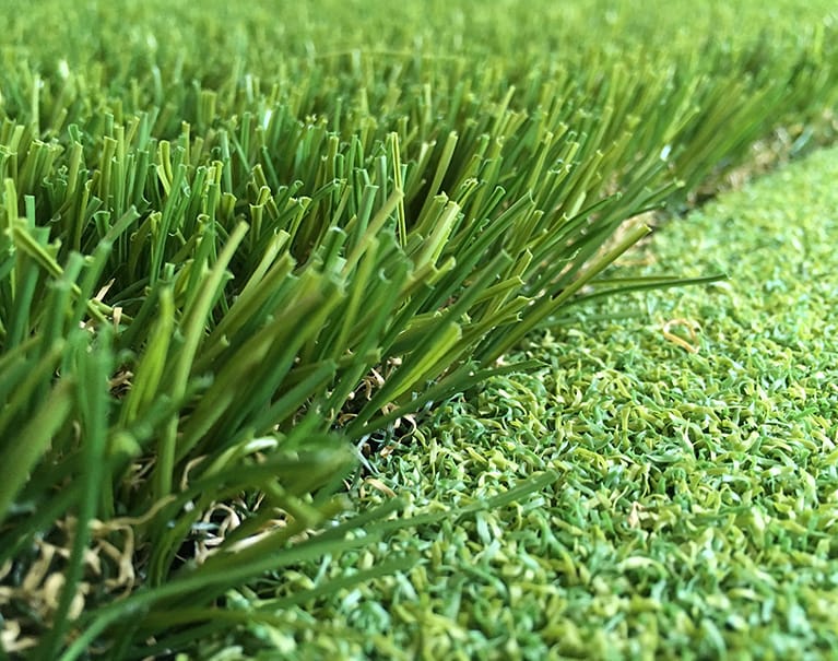 Artificial grass with original grass
