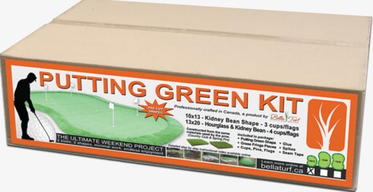 bella turf putting green kit do it yourself in box