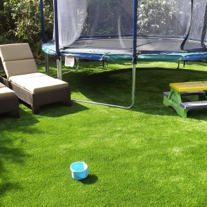 Artificial grass play area