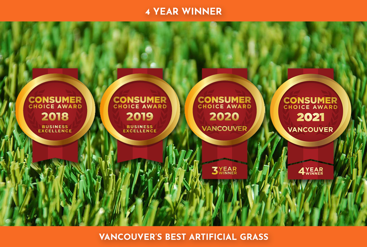 4 Year Award Winner for Vancouver's BEST Artificial Grass and Synthetic Turf